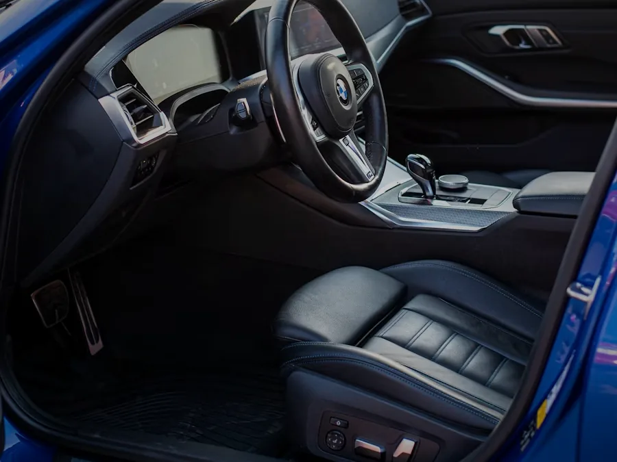 Spotless detailed vehicle cabin
