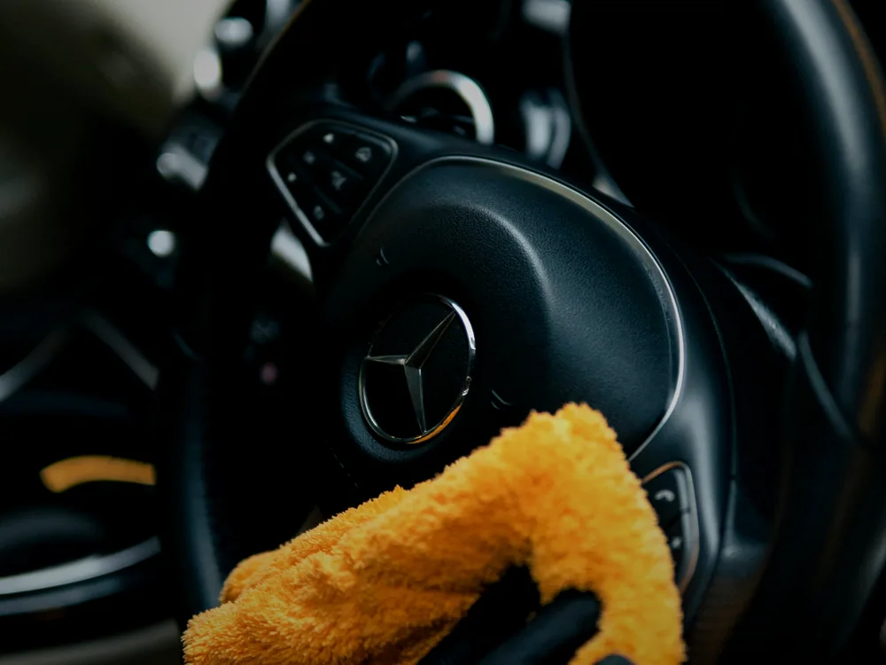 Interior surfaces detailed by hand